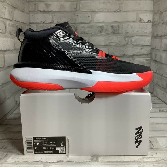 Jordan Zion 1 Bloodline Black White Bright Crimson DA3130-006 Men\'s Size 9.5 main image 5